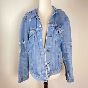Levi’s Distressed Denim Trucker Jacket